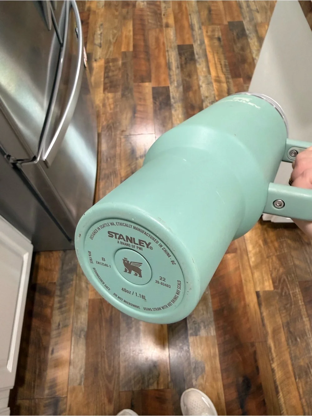 Stanley Mint Green Insulated Travel Mug with Handle